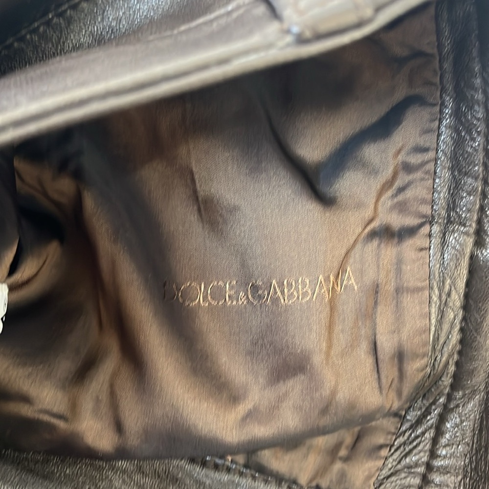 Dolce & Gabbana Dark Brown Leather Pants  Size S - Picture 6 of 6